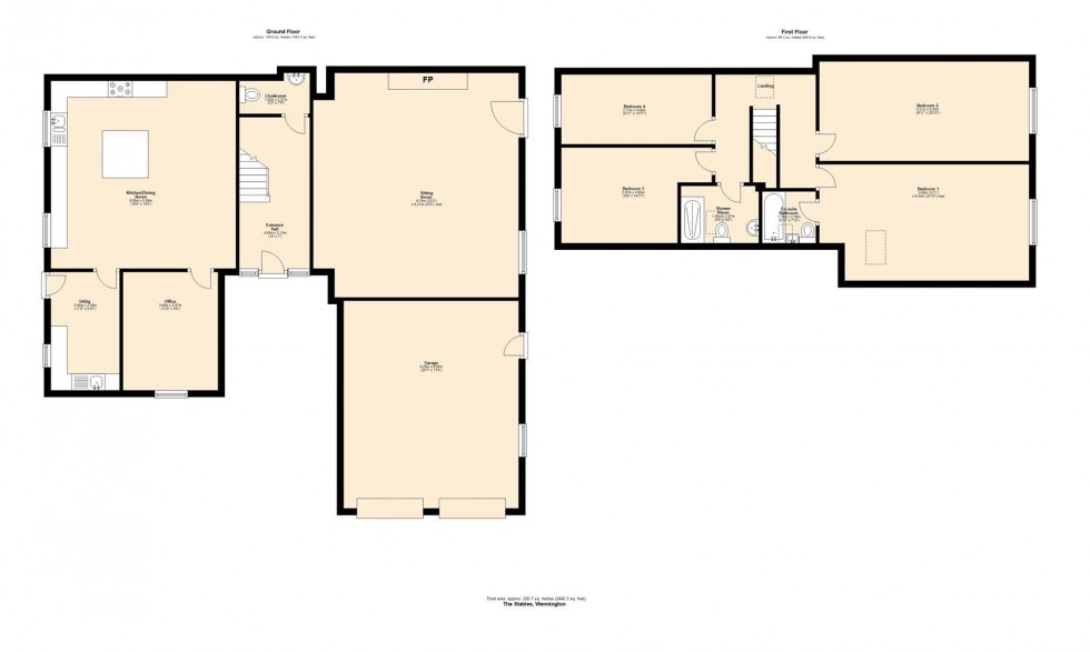 Floorplan for The Stables, Back Lane, Wennington