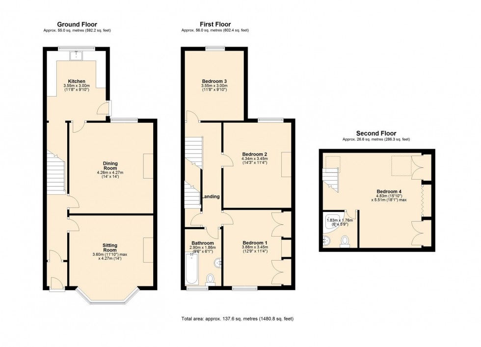 Floorplan for 28 Springfield Terrace, Bentham