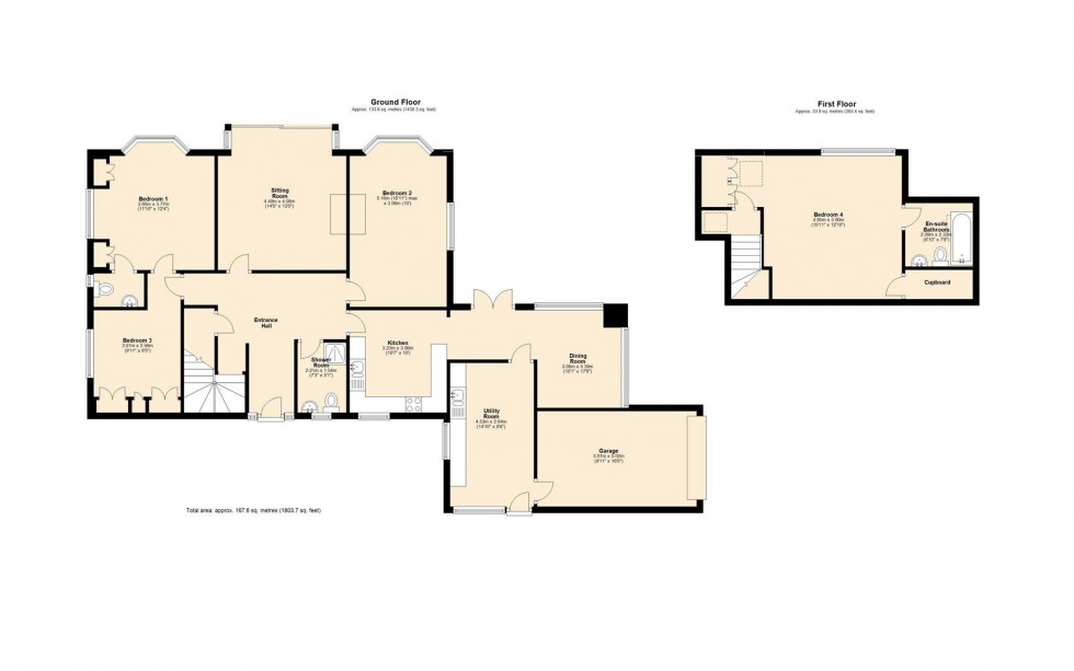 Floorplan for Ellerburn, Burton Road, Lower Bentham