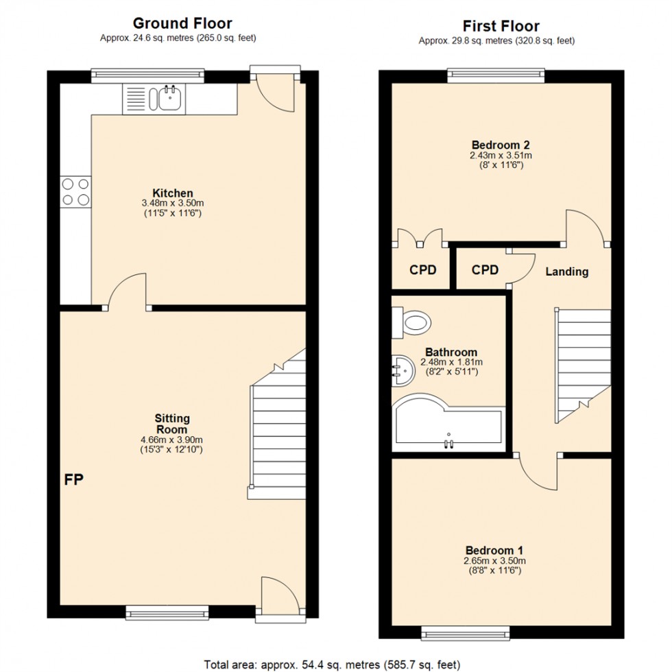 Floorplan for Rosedale, Burton in Lonsdale