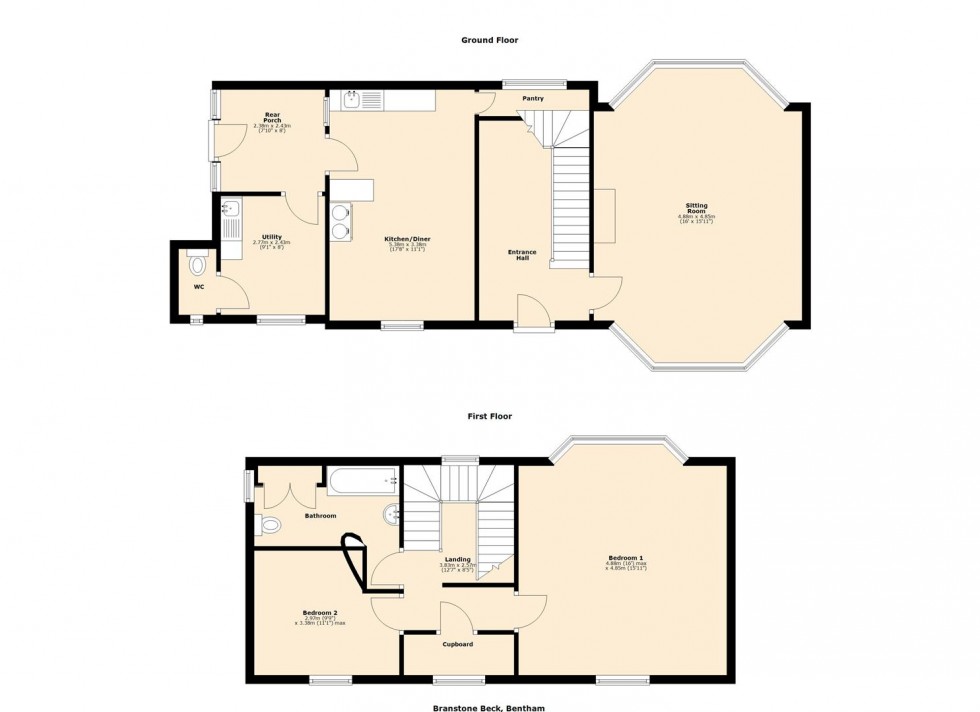 Floorplan for Bentham, Lancaster