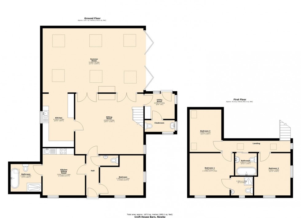 Floorplan for Croft House Barn, Newby
