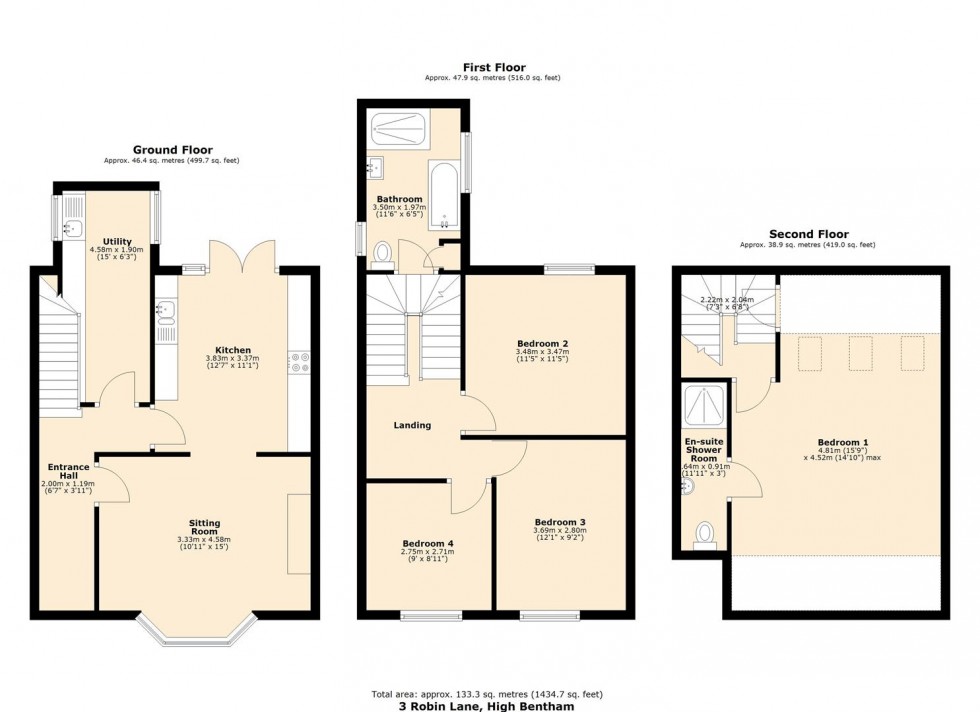 Floorplan for Springfield House, High Bentham
