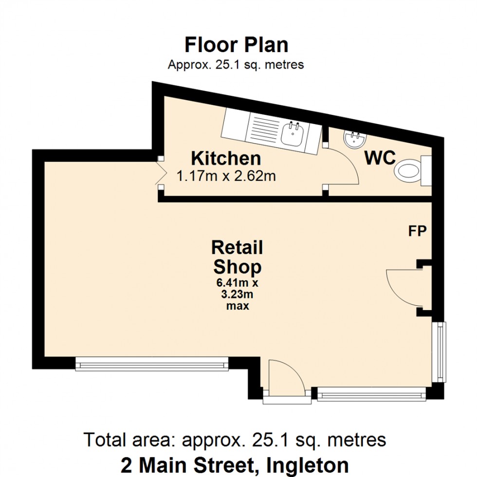 Floorplan for 2 Main Street, Ingleton