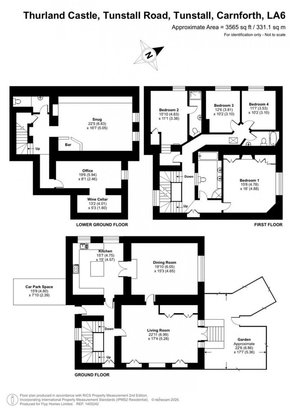 Floorplan for The Viking, Tunstall