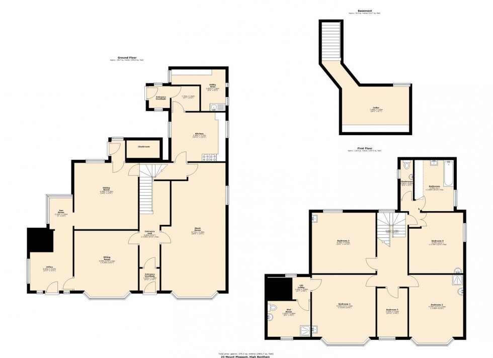 Floorplan for Chesham, High Bentham