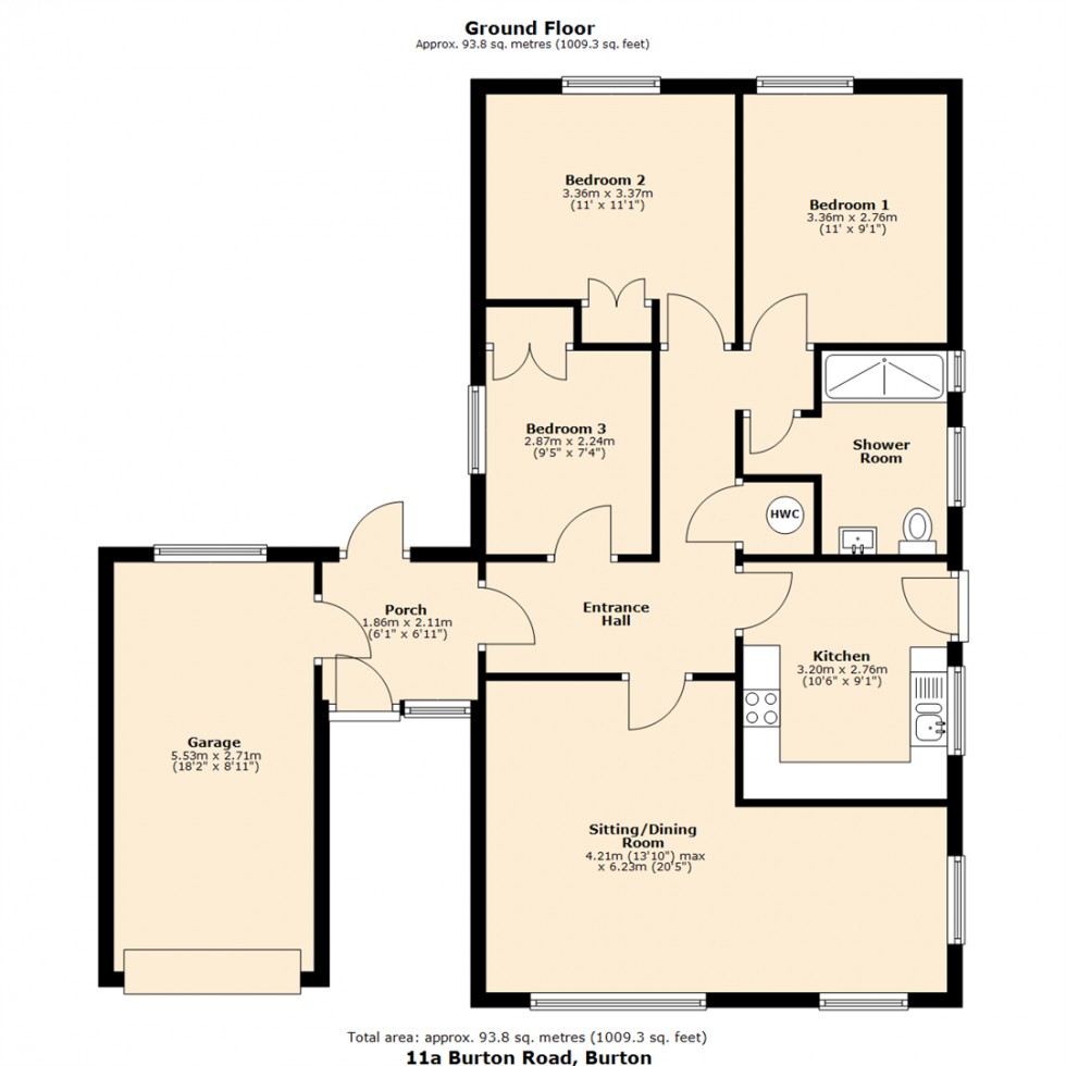 Floorplan for 11a Burton Hill, Burton in Lonsdale