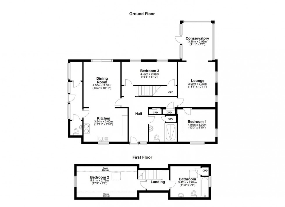 Floorplan for Langdale, Robin Lane, Bentham