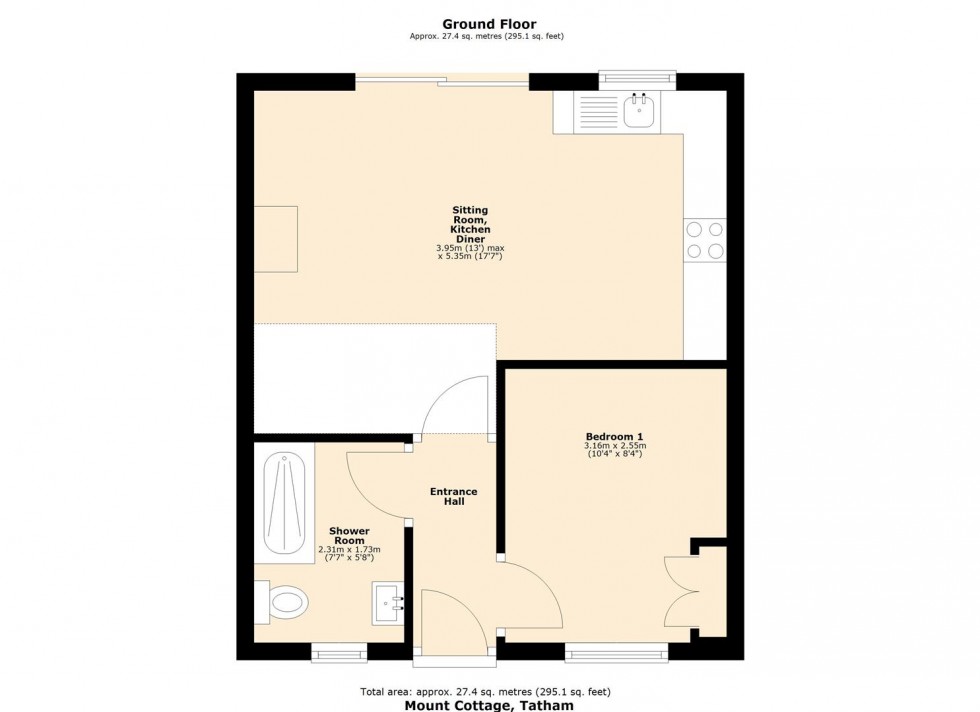 Floorplan for Tatham, Lancaster