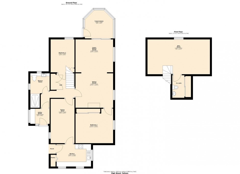 Floorplan for High Wend, Tatham