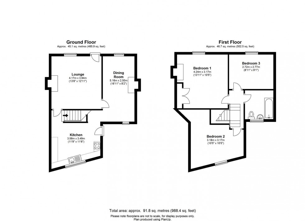 Floorplan for Stonegate Cottage, Lower Bentham