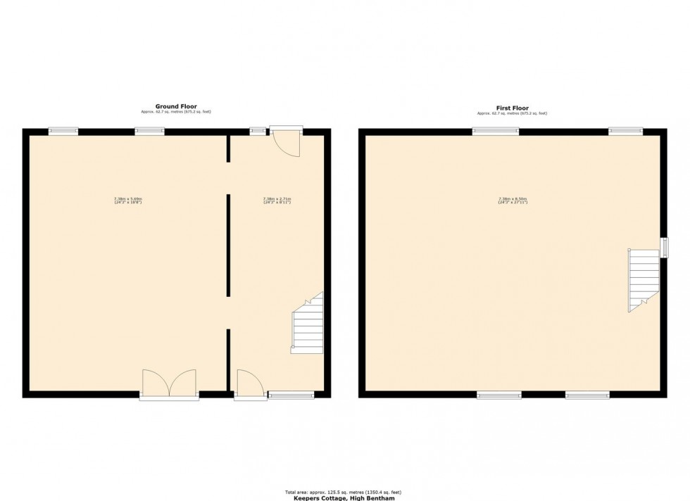 Floorplan for Keepers Cottage, Bentham